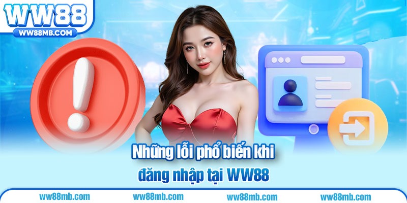 Những lỗi phổ biến khi đăng nhập tại WW88