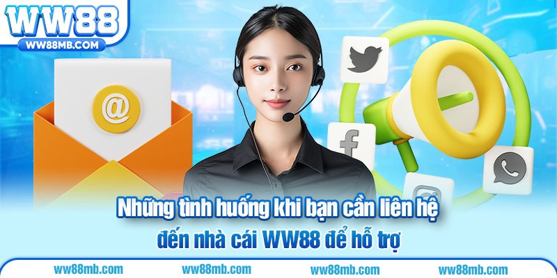 Những tình huống khi bạn cần liên hệ đến nhà cái WW88 để hỗ trợ
